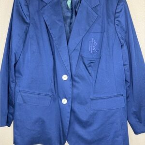 Ralph Lauren Navy Blazer with White Buttons